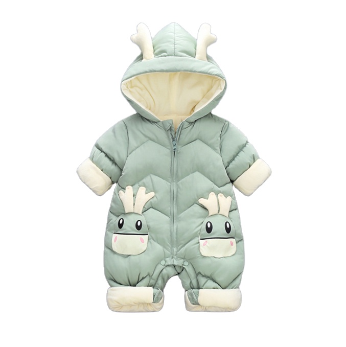 Hot Selling Newborn Winter Snowsuit Baby Boy Thick Cotton Warm Jumpsuit Romper Overall Girl Clothing Toddler Coat Clothes